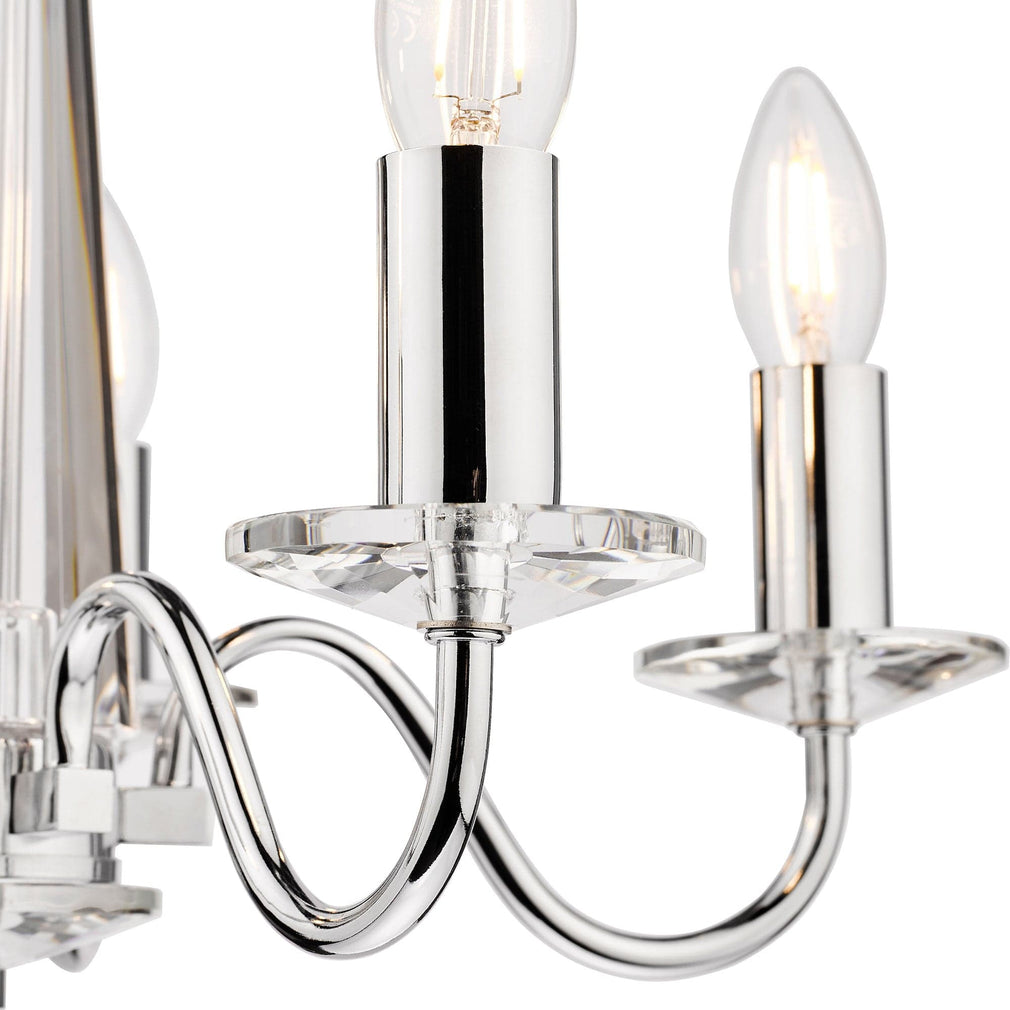Blake 5 Light Pendant Crystal