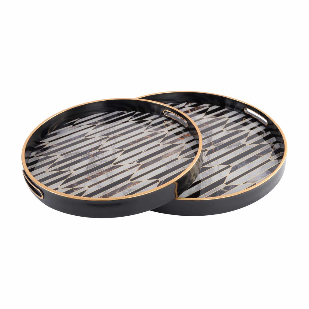 Geometric Trays Set of 2