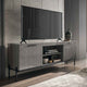 Savona - TV Unit With 2 Doors In Silverwood High Gloss Finish
