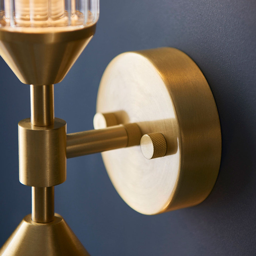 WEBEX Newton 2 Light Wall Light Satin Brass