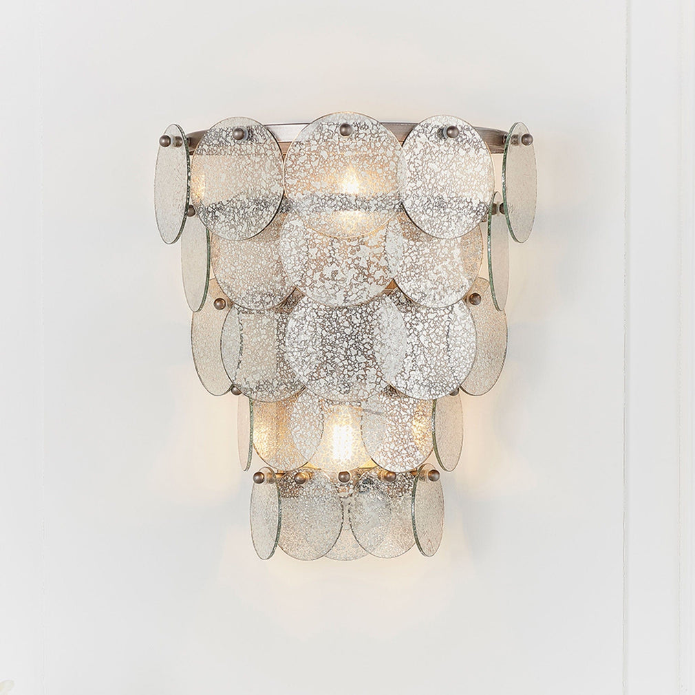 WEBEX Phoebe 2 Light Wall Light Antique Silver