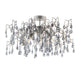 Elsa 3 Light Semi Flush Aged Silver (W1)
