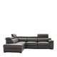 3 Seat RHF Arm Power Recliner With LHF Small Corner Chaise In Leather Cat L15
