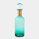 Ginger Jar - Teal Decorative Bottle