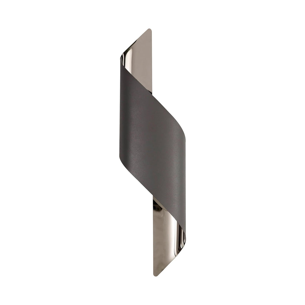 Javu LED Grey & Gold Wall Light Large