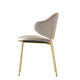 CS2037 Dining Chair IN MTO Cat A Venice Black Velvet With Matt Bronze Frame