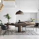 CS2037 Dining Chair IN MTO Cat A Venice Black Velvet With Matt Bronze Frame