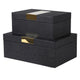 Boxes Black & Gold - Set of 2