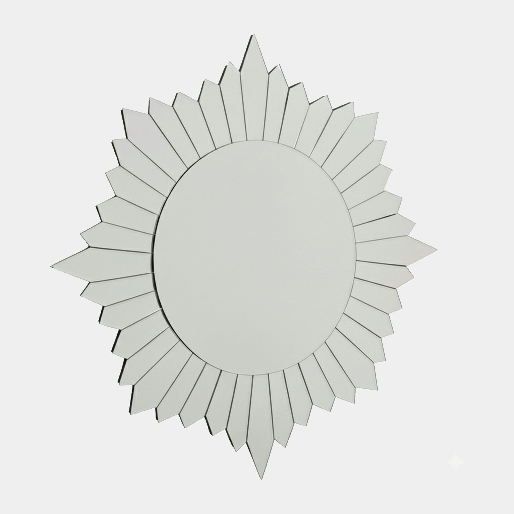 Crest Design Round Mirror 80cm (PS)