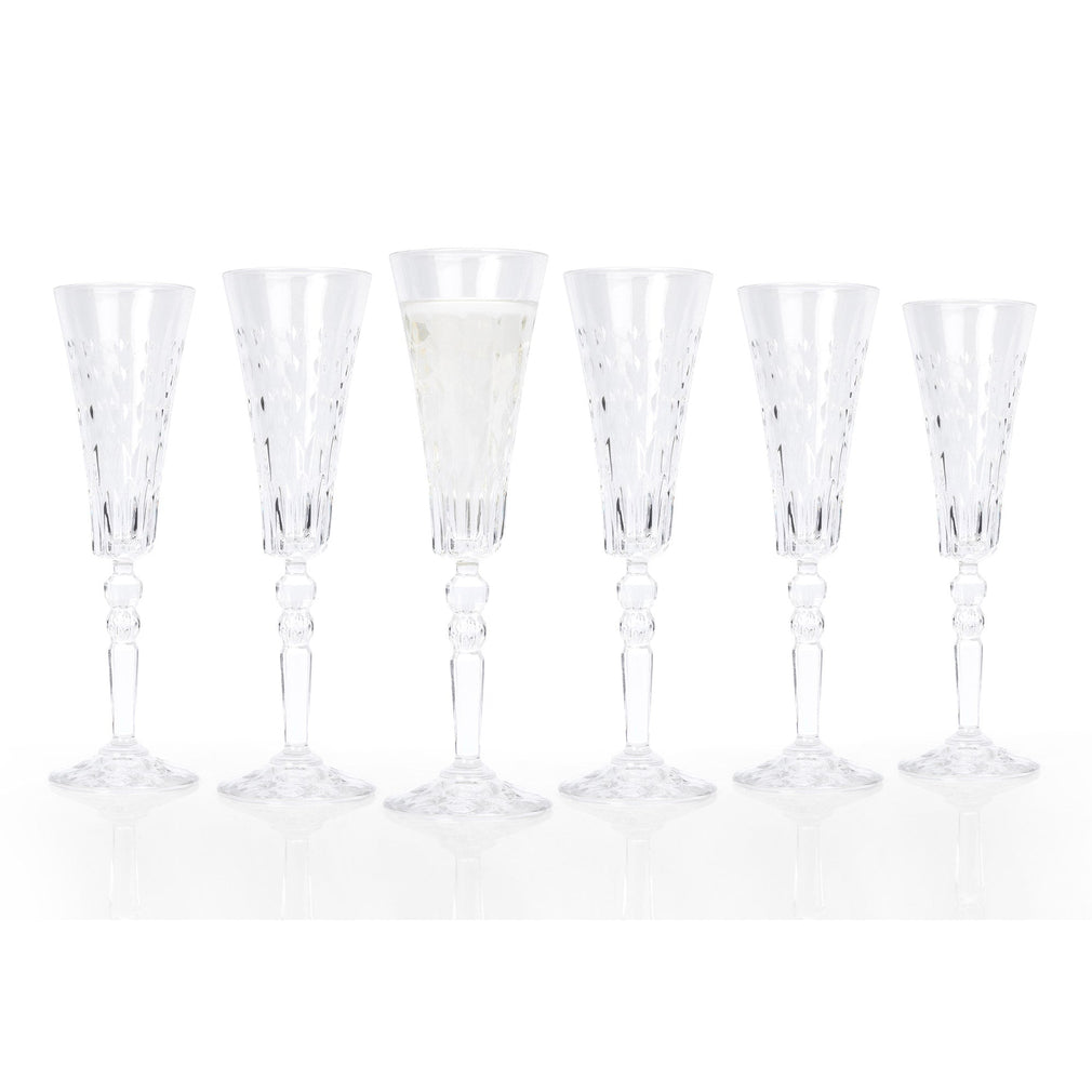 RCR Marilyn Champagne Flutes - Set of 6
