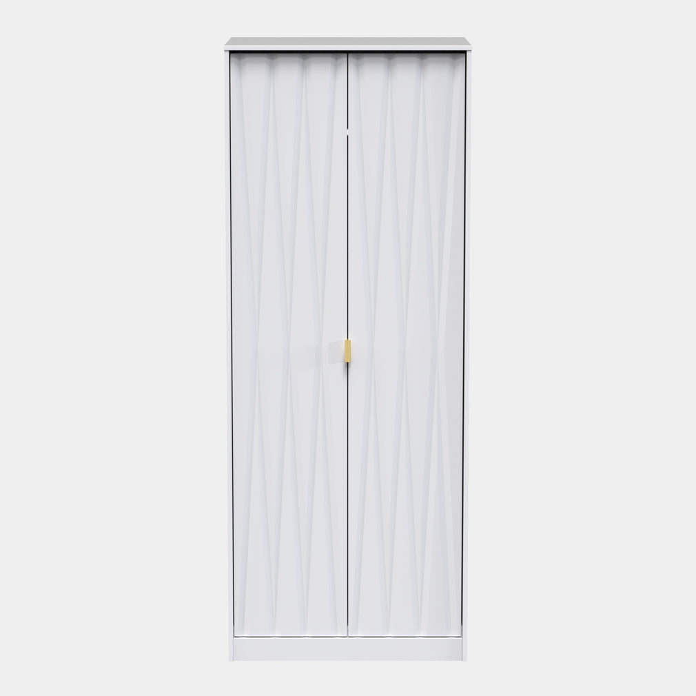 Tall 2ft 6in Plain 2 Door Robe