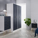 Tall 2ft 6in Plain 2 Door Robe