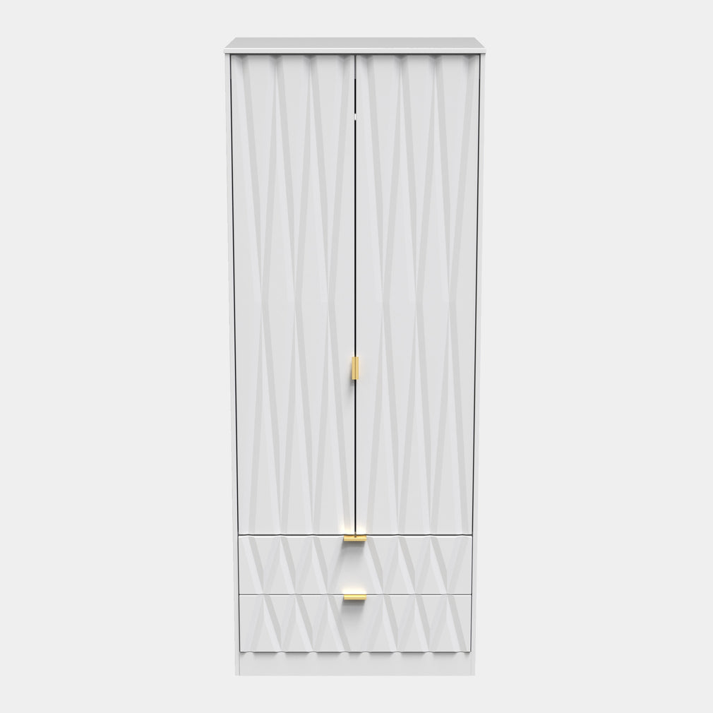 Tall 2ft 6in 2 Door/2 Drawer Robe