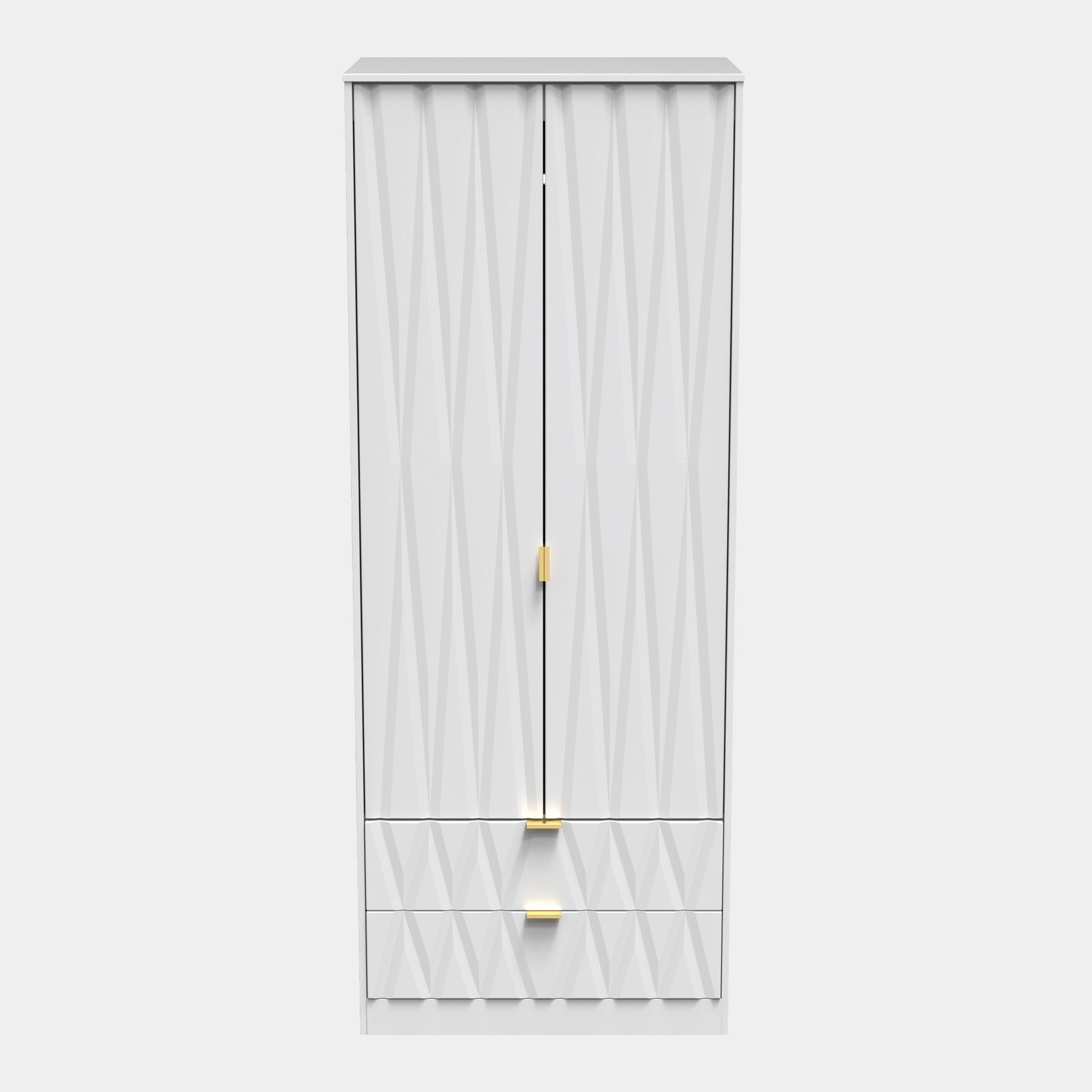 Tall 2ft 6in 2 Door/2 Drawer Robe