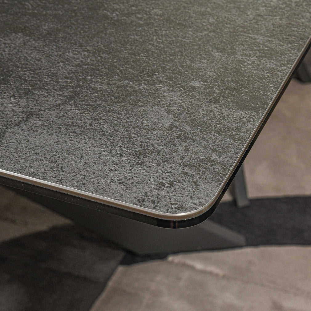 160cm Ext Spider Base Dining Table Dark G
