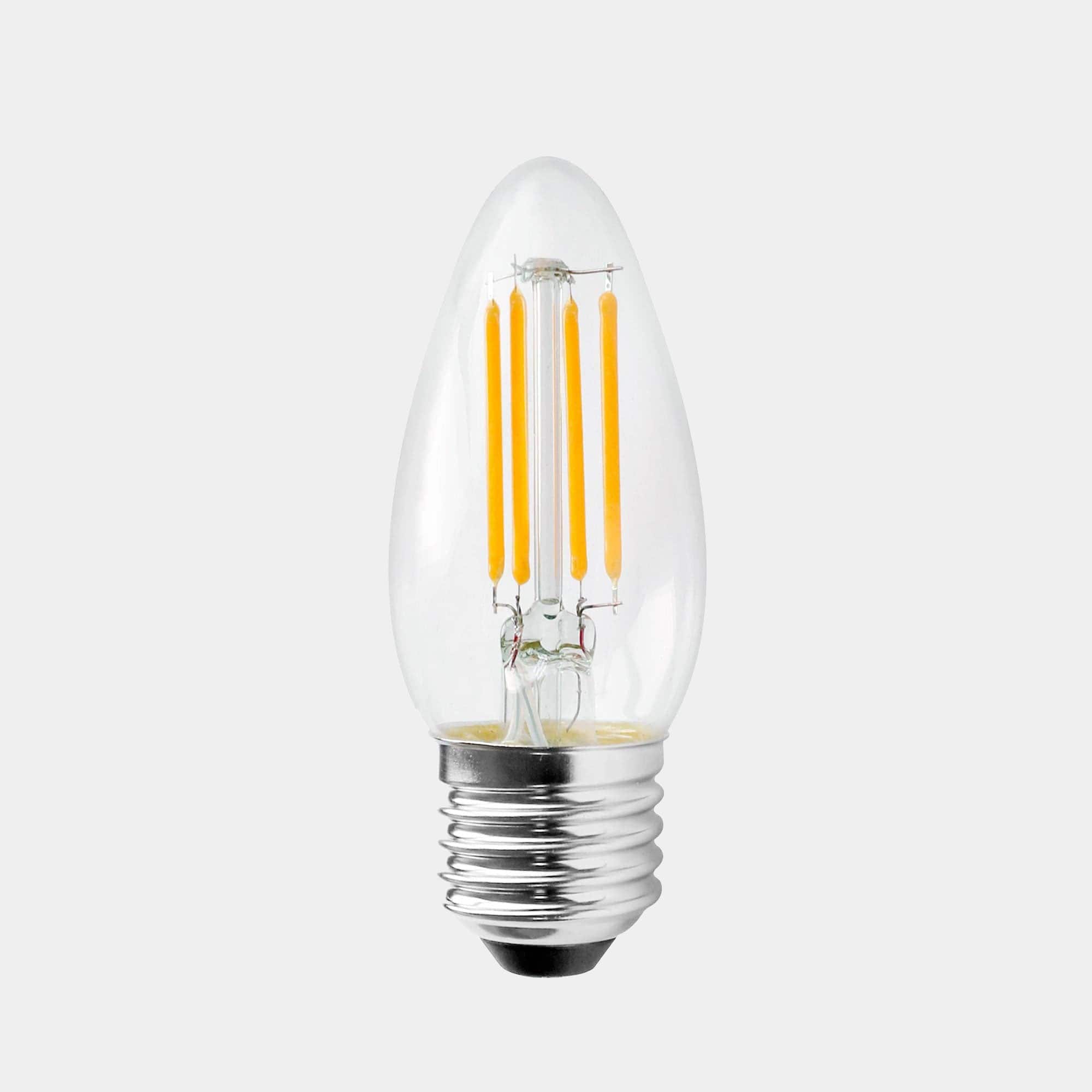 LED Candle 5w ES Clear Cool White Dimmable