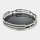Obsidian Black - Decorative Tray, Round
