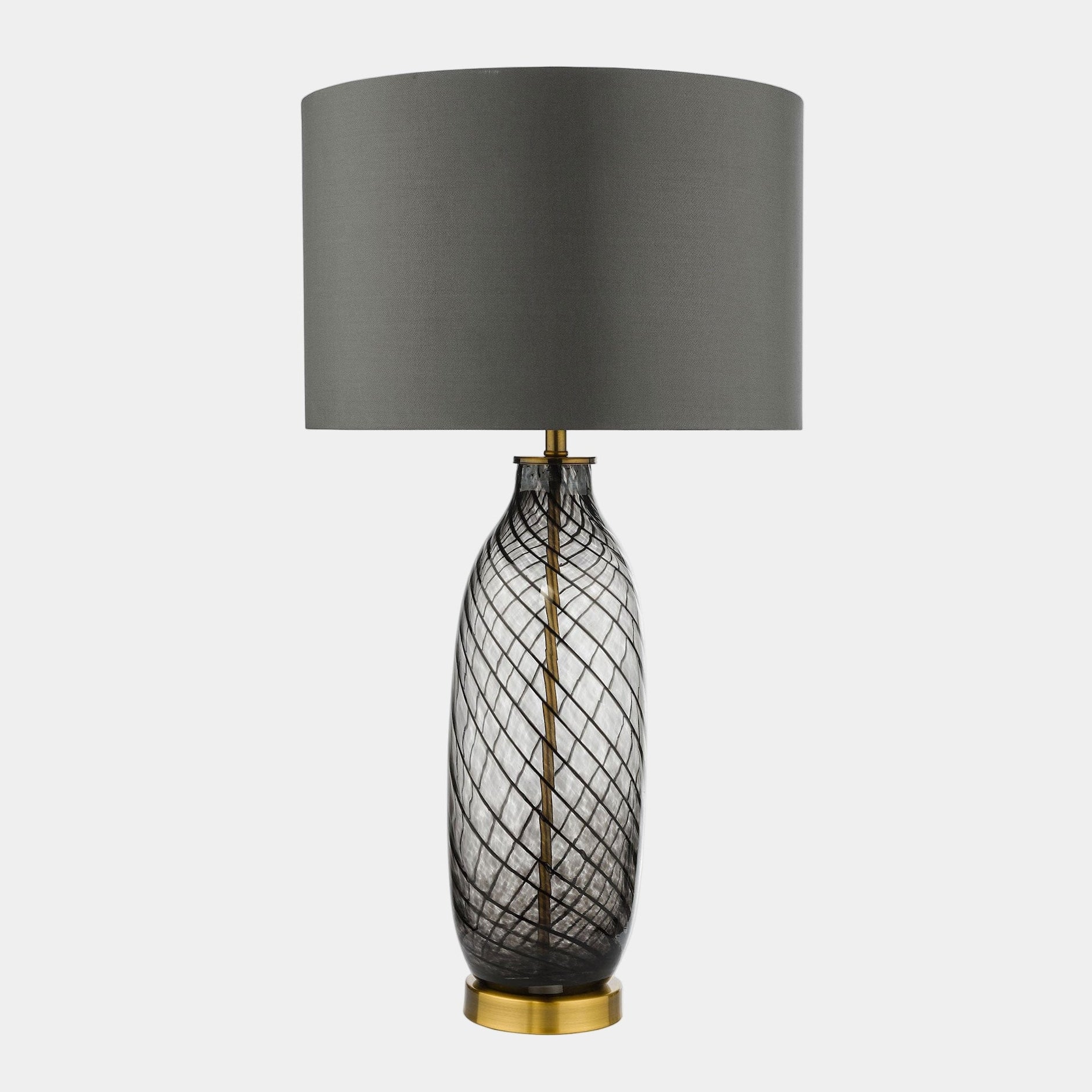 Uzra Grey Glass - Table Lamp