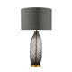 Uzra Smoke Glass Table Lamp