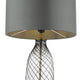 Uzra Smoke Glass Table Lamp