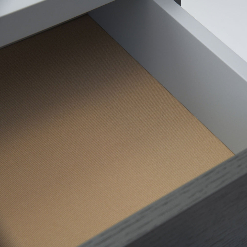 55cm wide Bedside Table  Handle In Oak/St Steel