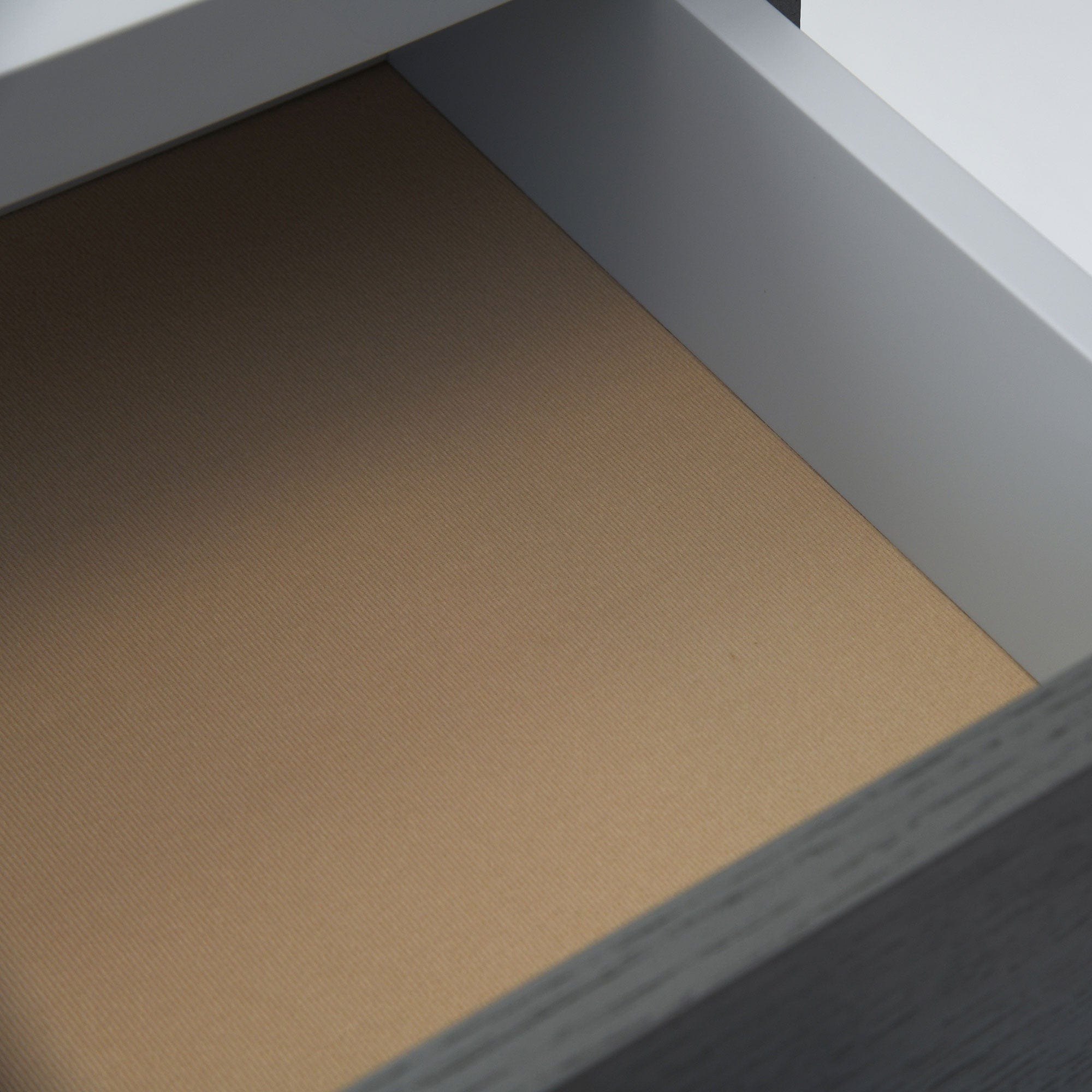 55cm wide Bedside Table  Handle In Oak/St Steel