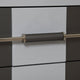 55cm wide Bedside Table  Handle In Oak/St Steel