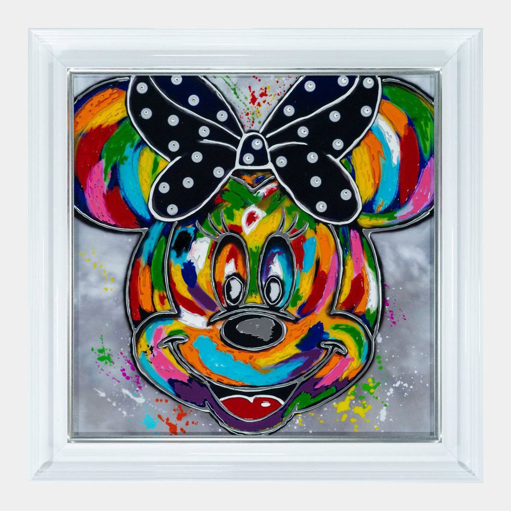 Minnie Mouse - Framed Glass Wall Art