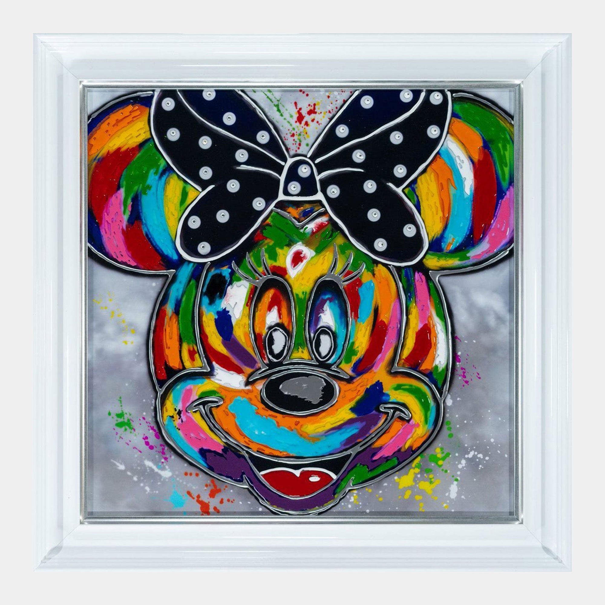Minnie Mouse - Framed Glass Wall Art
