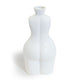 Female Body White Ceramic Stem Vase