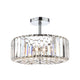 Laura Ashley - Fernhurst 3 Semi Flush Crystal