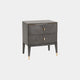 Dynasty - 2 Drawer Bedside Chest In Ebony Finish