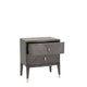 Dynasty - 2 Drawer Bedside Chest In Ebony Finish