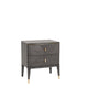 Dynasty - 2 Drawer Bedside Chest In Ebony Finish