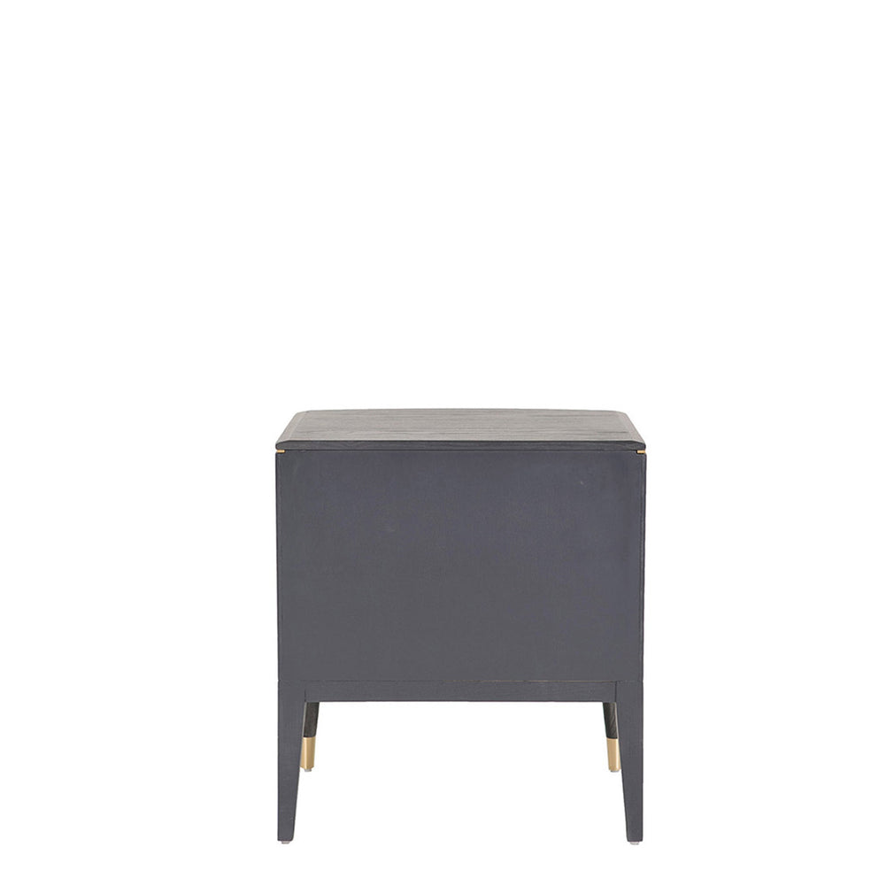 Dynasty - 2 Drawer Bedside Chest In Ebony Finish