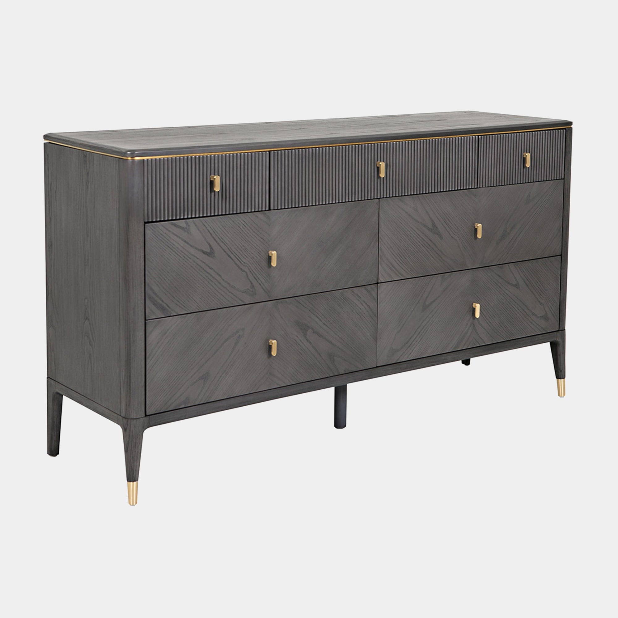 Dynasty - 7 Drawer Wide Chest In Ebony Finish