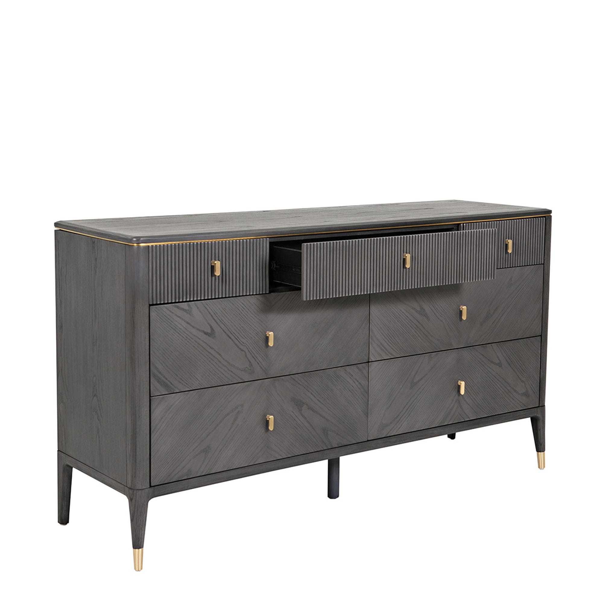 Dynasty - 7 Drawer Wide Chest In Ebony Finish