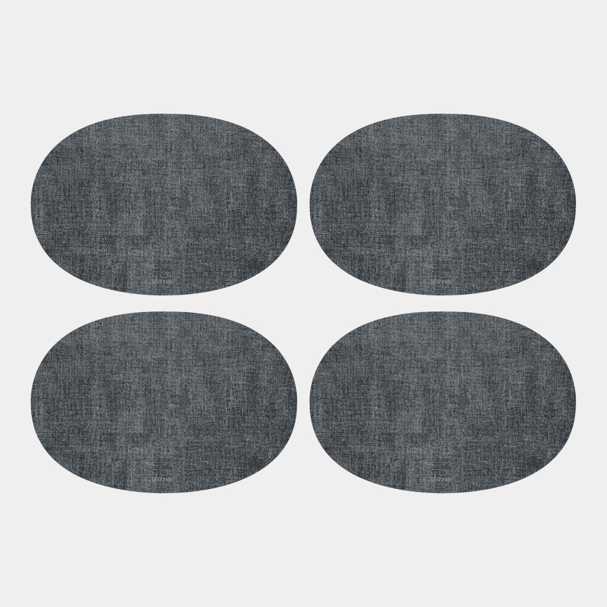 Tiffany Grey - Oval Reversible Placemats, Set of 4