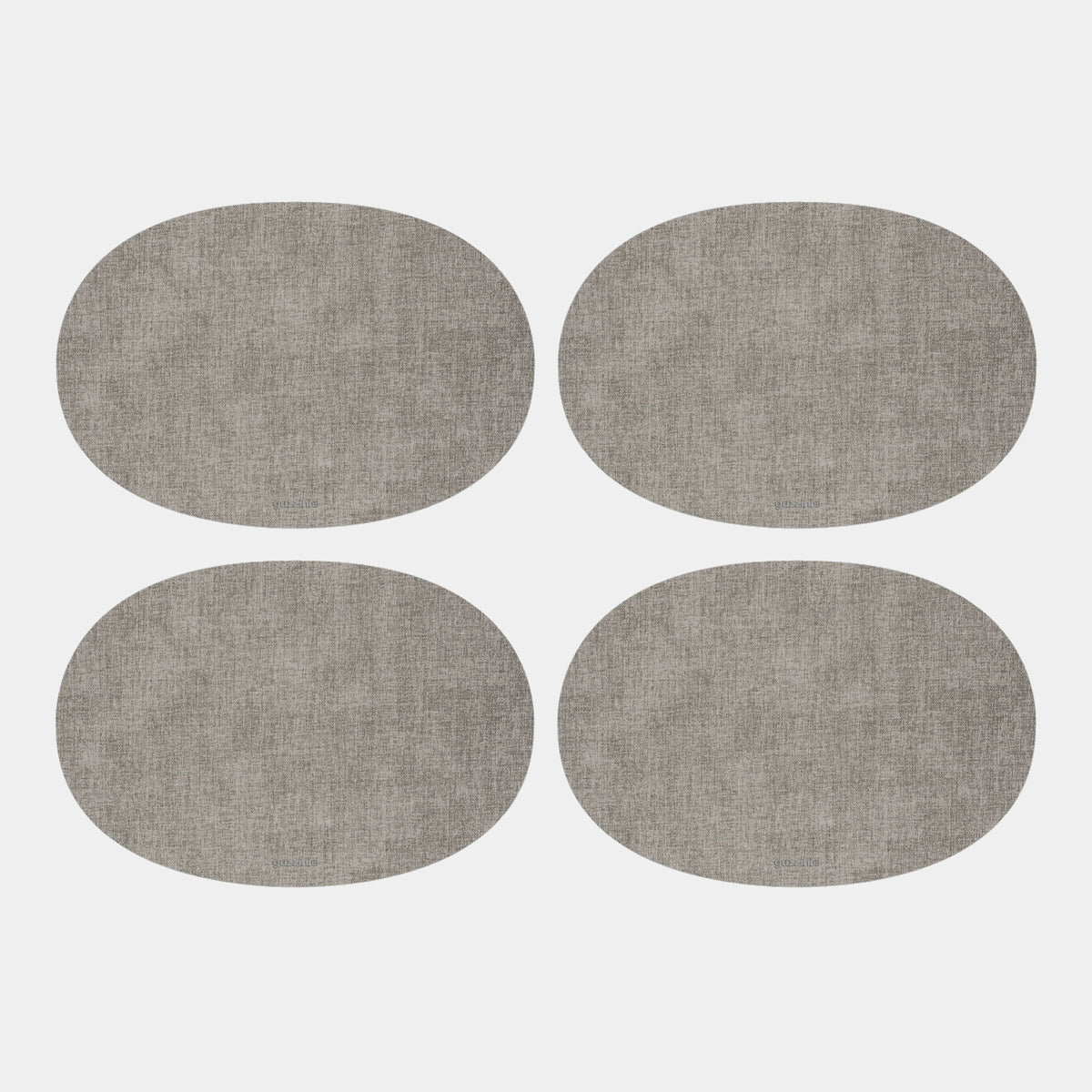 Tiffany Sky Grey Oval - Reversible Placemats, Set of 4