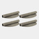 Tiffany Sky Grey Oval - Reversible Placemats, Set of 4