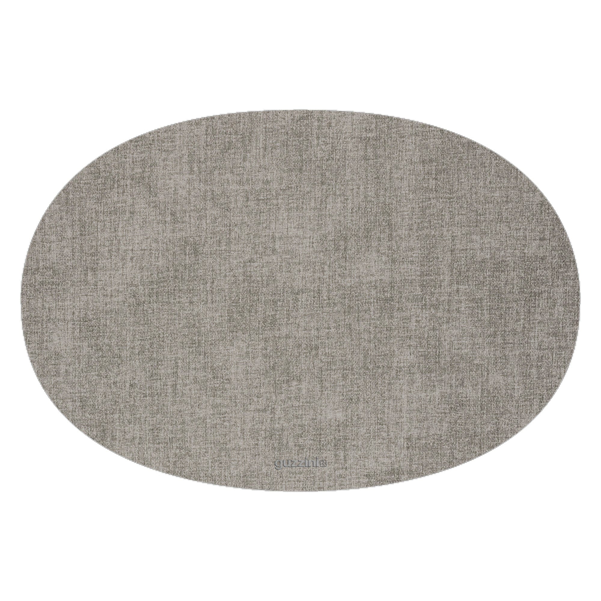Fabric Oval Reversible Placemat Sky Grey