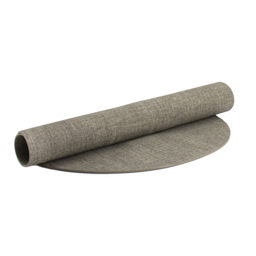 Fabric Oval Reversible Placemat Sky Grey