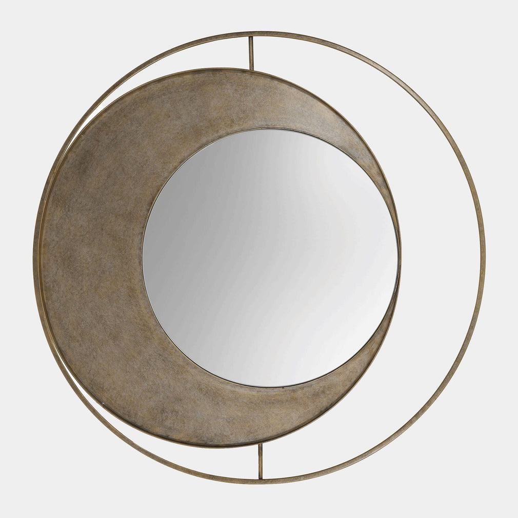 Concentric Circles Mirror Gold (WG)