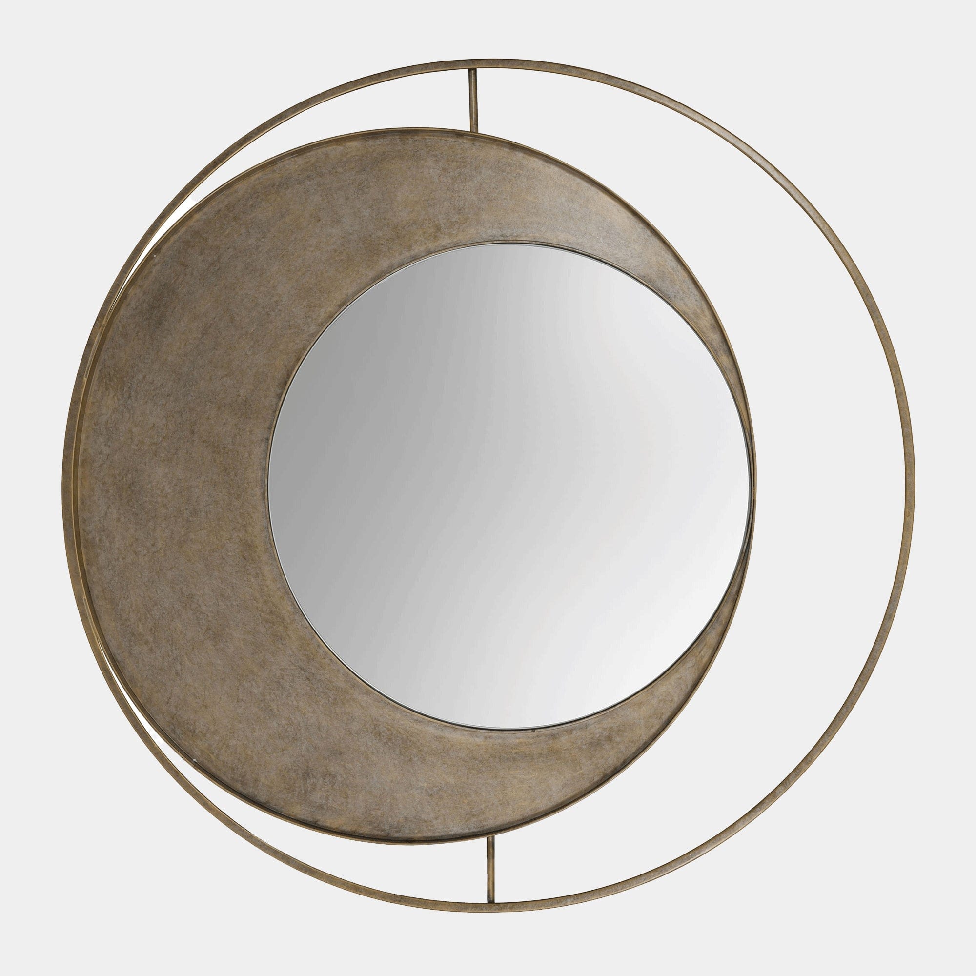 Concentric Circles Mirror Gold (WG)