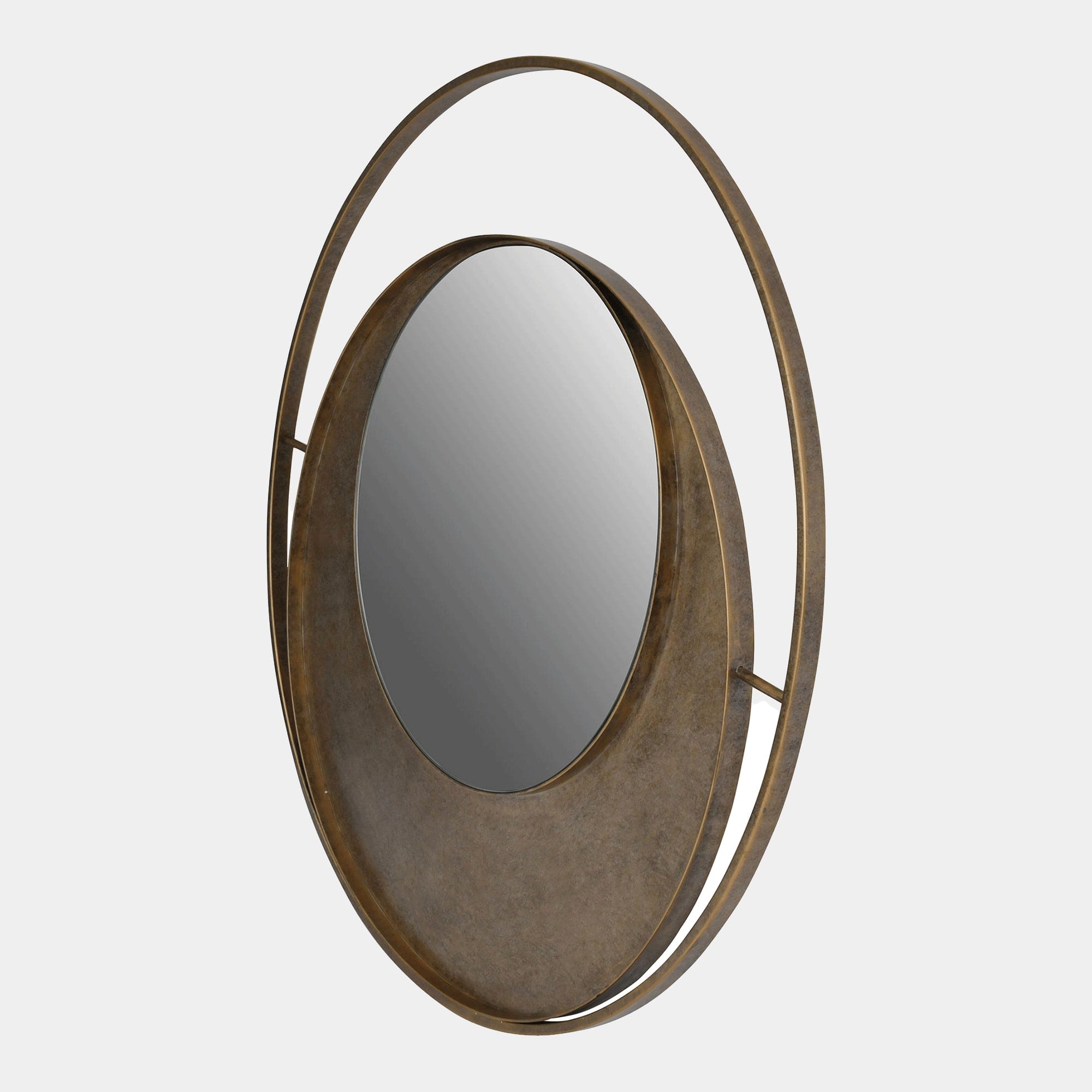 Concentric Circles Mirror Gold (WG)