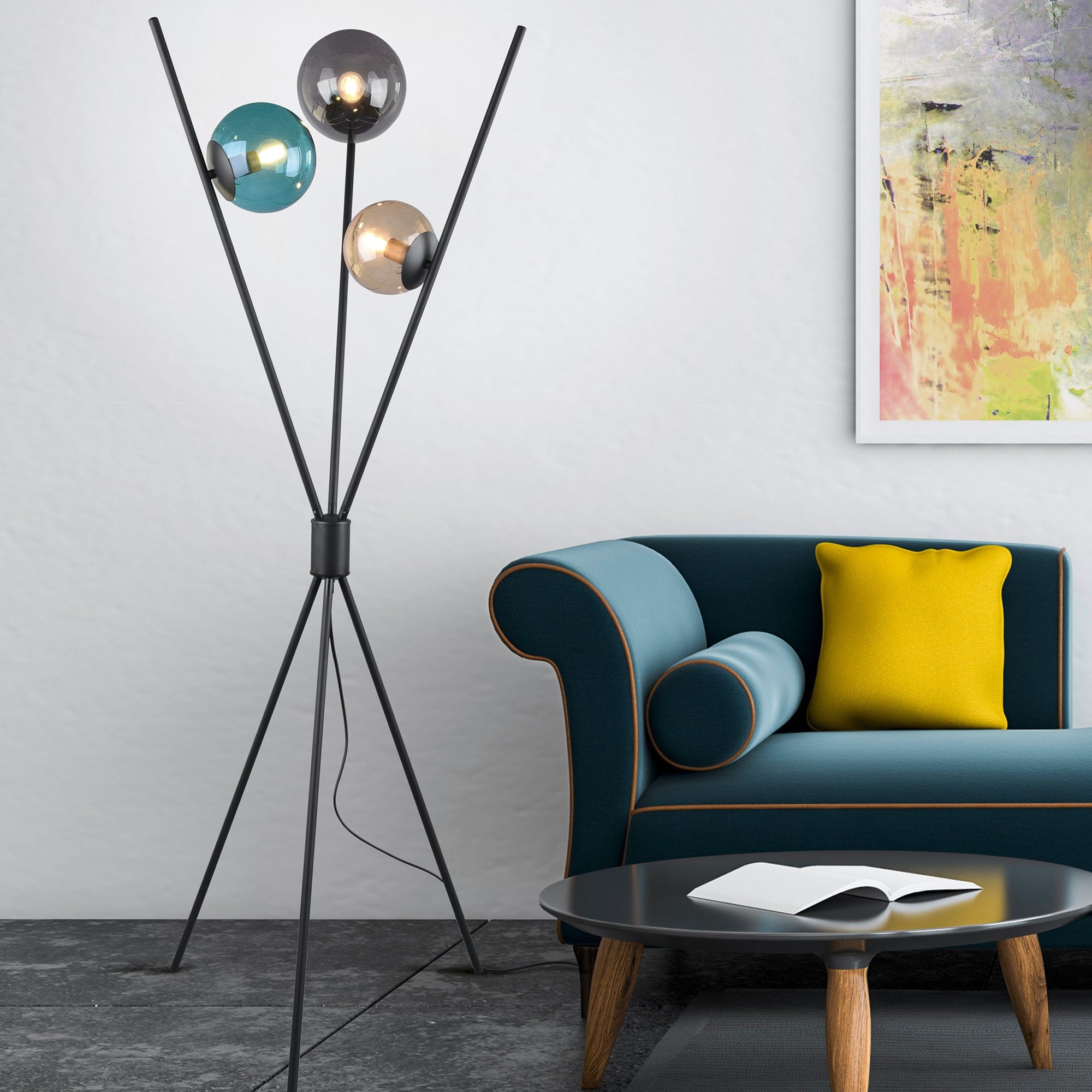 Trice Floor Lamp Black