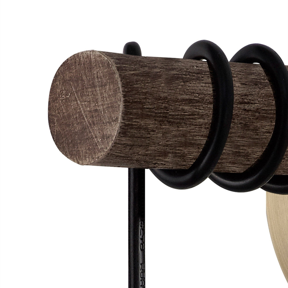 Babylon Wall Lamp Oak/Antique Brass Finish