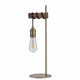 Babylon Table Lamp Oak/Antique Brass Finish