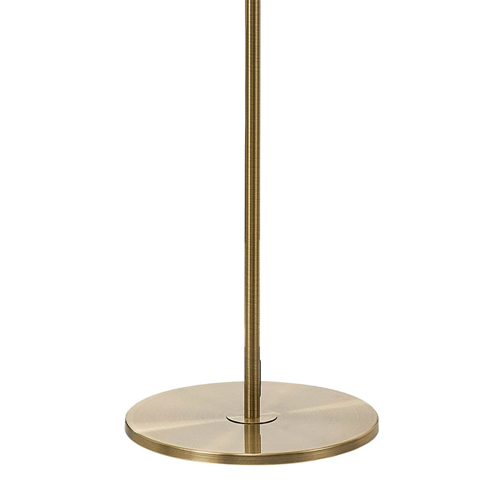 Babylon Floor Lamp Oak/Antique Brass Finish
