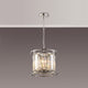 Bendir Pendant Polished Nickel/Clear Crystal